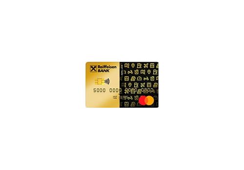 Дебетовая карта Mastercard Gold Райффайзенбанка